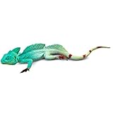 Amabro Chamäleon, Chameleon weiche Gummi Reptilienfigur, Realistische Eidechsenfiguren elastisches Gummitiere...