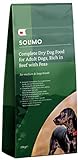 Amazon-Marke: Solimo - Komplett-Trockenfutter für ausgewachsene Hunde (Adult) mit viel Rind und Erbsen, 1er Pack...