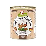 GranataPet Liebling's Mahlzeit Fasan & Geflügel, Nassfutter für Hunde, Hundefutter ohne Getreide & ohne...