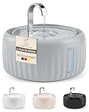 PrettyPaw Katzenbrunnen Aqua Flow Pro [NEUEINFÜHRUNG] Super leiser, BPA-freier 3L Trinkbrunnen für Katze mit LED...