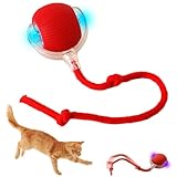 Chewie Rolling Ball, Interactive Cat Toys Rolling Ball, Hundespielzeug Unzerstörbar, Interaktives Hunde Balls...