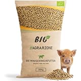 Agrarzone Bio Minischweinfutter 20 kg - Pelletiert & 100% Bio-Qualität - Vollwertiges Schweinefutter für...