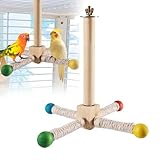 Vogelspielzeug 360° Drehbares Vogel Spielzeug,Hängende Spielständer für Vogelkäfige,Wellensittich Zubehör,...