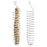 Vogelspielzeug, 2 Stück Edelstahl Futterspender Wellensittich, Obst- und Gemüsehalter für Vögel, Vögel Käfig...