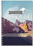 Reisetagebuch Australien zum Selberschreiben/Notizbuch A5 Ringbuch mit 120 Seiten/Packliste, Reiseplan, Zitate, Fun...