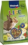 Vitakraft Life Dream, Zwergkaninchen Futter, mit Birne, mit Apfel, mit Hagebutte, unterstützt Verdauung und...