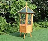 Mucola Vogelvoliere 74x74x194 cm Vogelkäfig Vogelhaus aus Holz Freiflugvoliere Außenvoliere Vogelgehege...