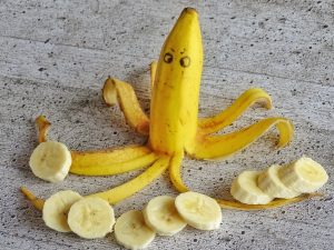 lustige Banane
