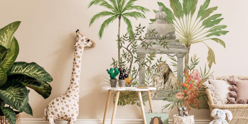 Ein Tier an der Wand im Zimmer Ihres Kindes? Deko-Ideen
